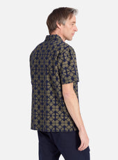 Mud Mitla Print Jersey Newlyn Polo