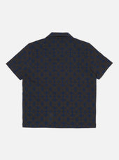 Brown Mitla Print Jersey Newlyn Polo