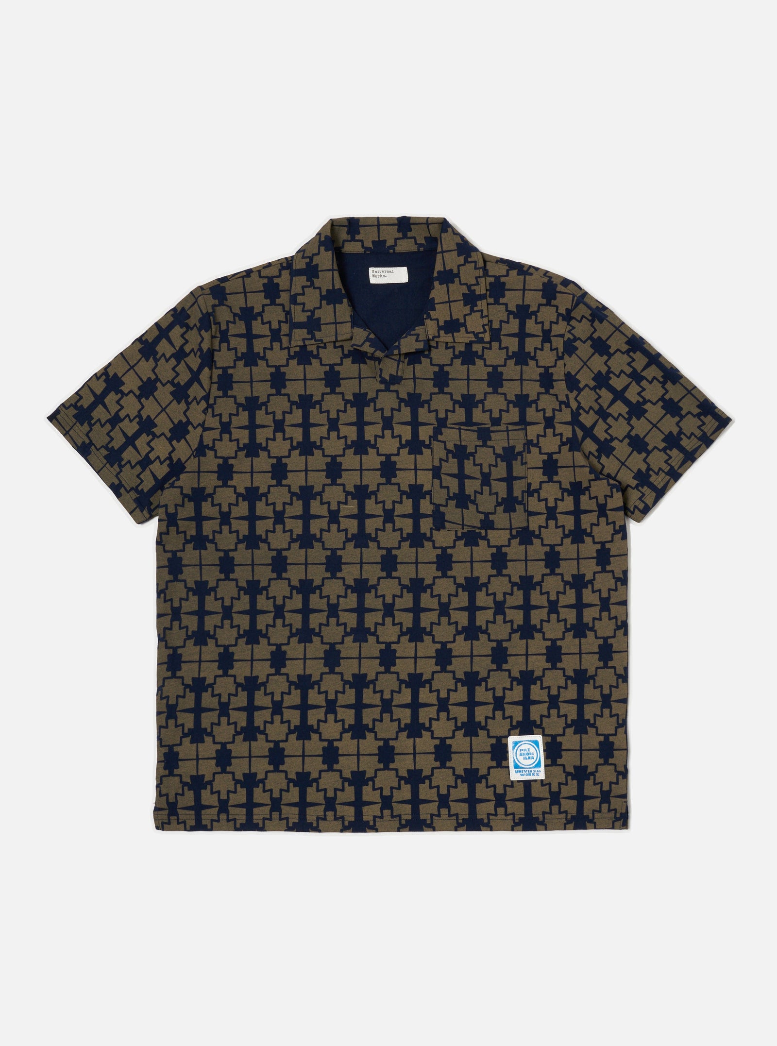 Mud Mitla Print Jersey Newlyn Polo