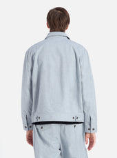 Reworked Jean Cloth Rose Bowl Jacket
