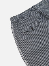 Hickory Stripe Denim Pleated Track Pant