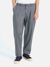 Hickory Stripe Denim Pleated Track Pant