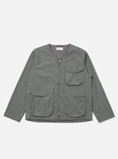 Charcoal Organic Chambray Parachute Liner Jacket