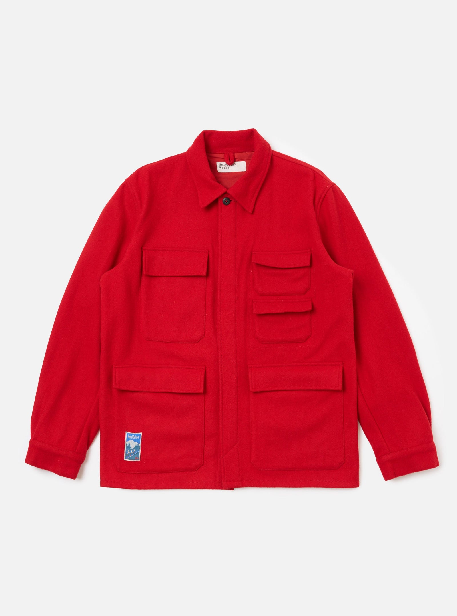 Embroidered Red Mowbray Military Fatigue Jacket