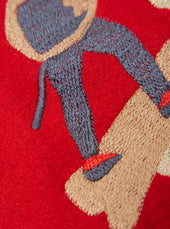 Embroidered Red Mowbray Military Fatigue Jacket
