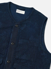 Indigo Denim Camo 4 Pocket Gilet