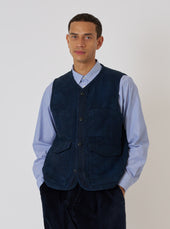 Indigo Denim Camo 4 Pocket Gilet
