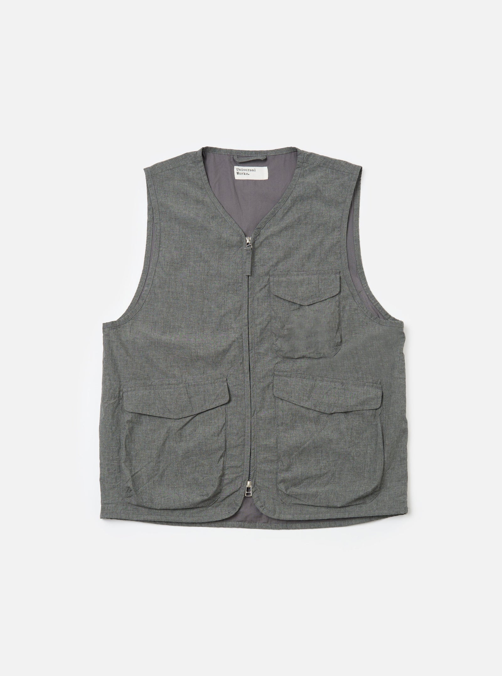 Organic Chambray Parachute Liner Gilet