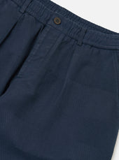 Patchwork Weave Cotton Pleated Track Pant