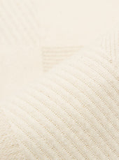 Patchwork Weave Cotton Pleated Track Pant