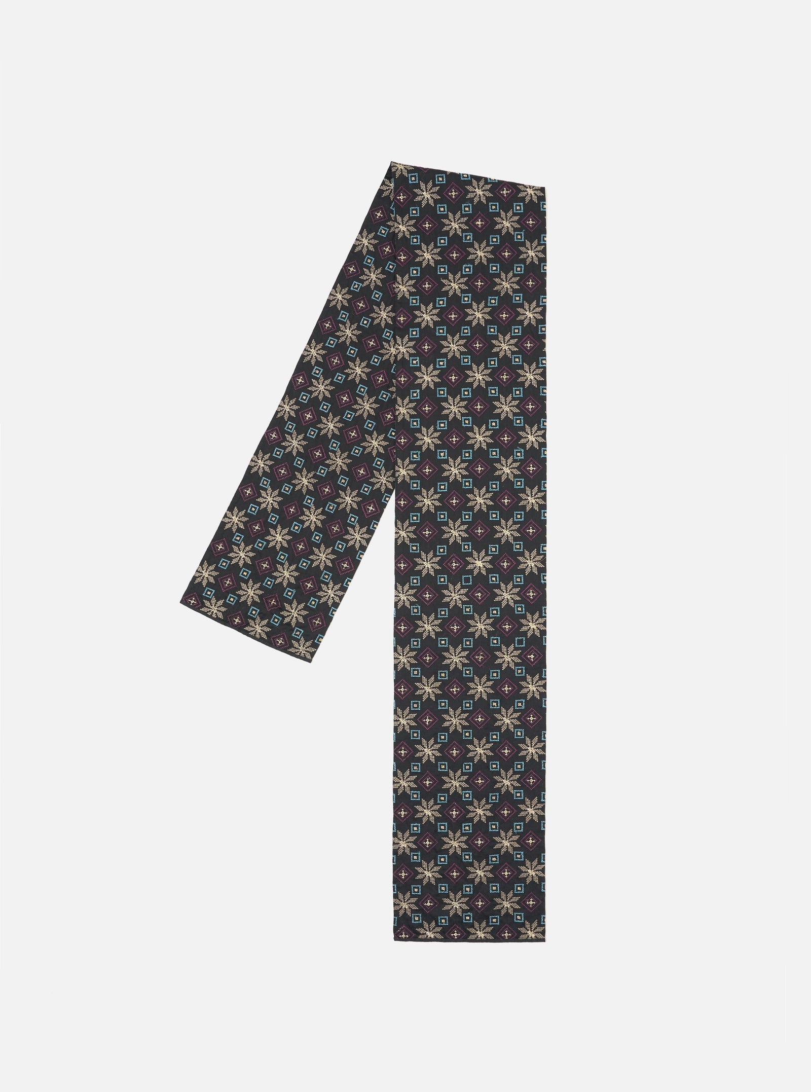 Embroidery Cotton Satin Embroidery Scarf