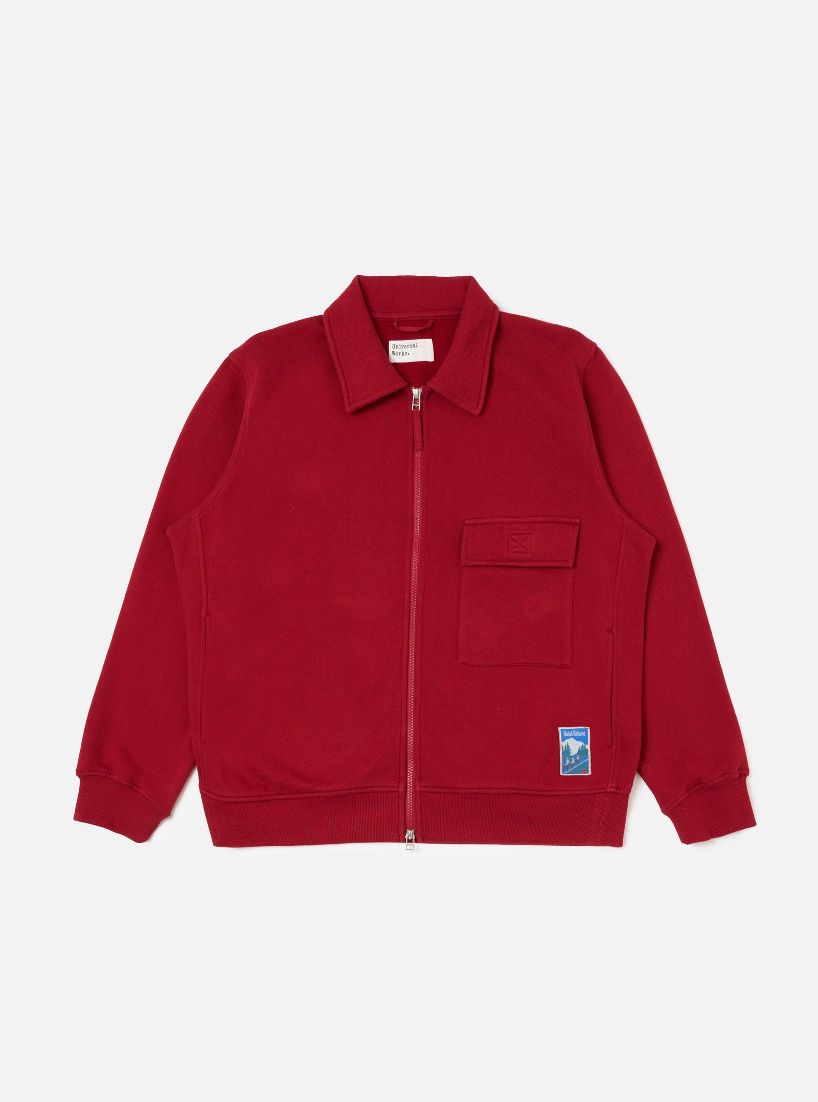Red Brush Back Sweat Tyler Sweat Jacket