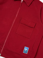 Red Brush Back Sweat Tyler Sweat Jacket