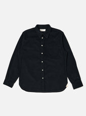 Black Organic Fine Cord Daybrook Shirt