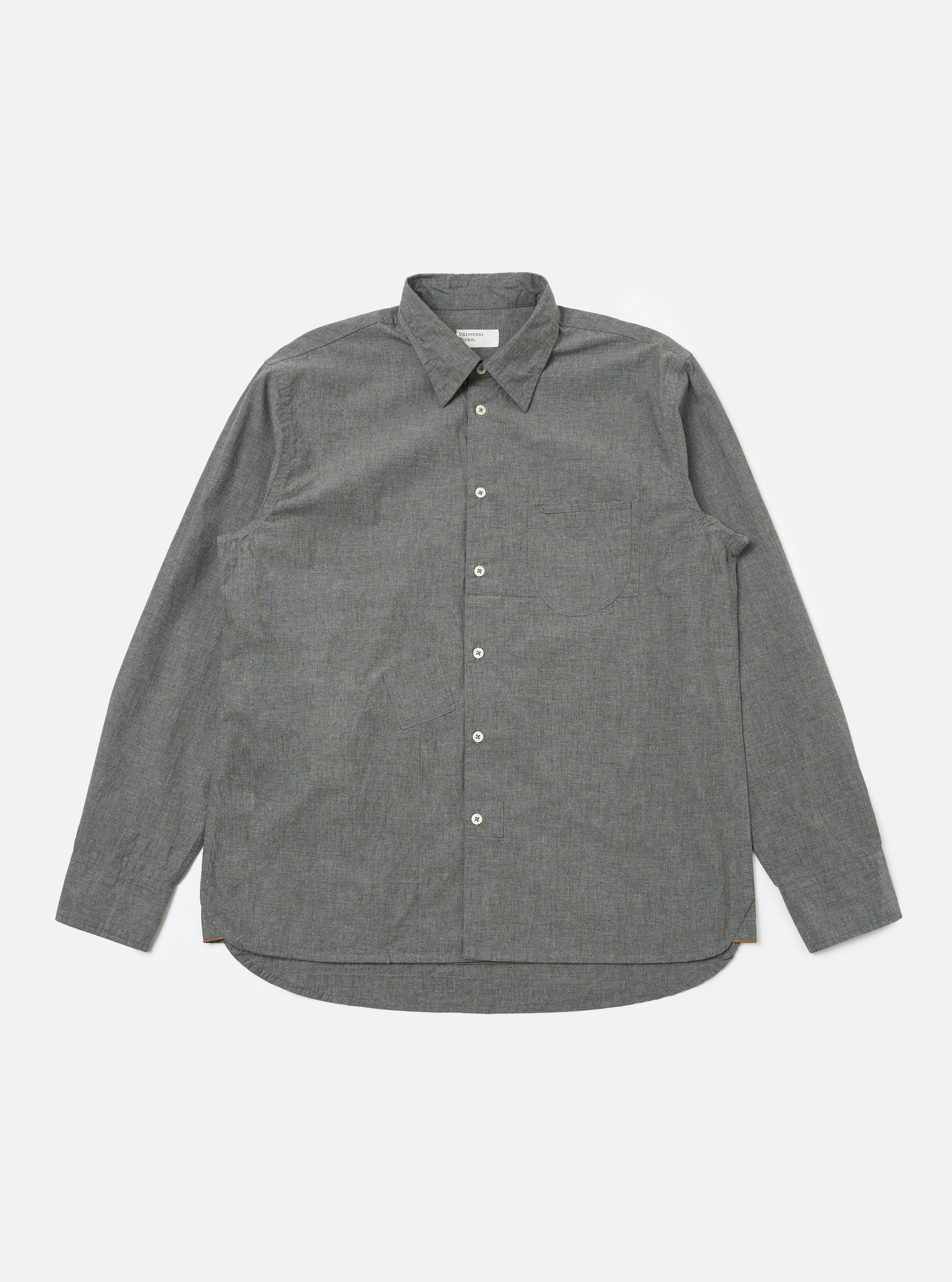 Organic Chambray Patched Lazy Day Shirt