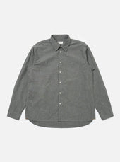 Charcoal Organic Chambray Patched Lazy Day Shirt