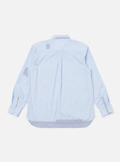 Office Stripe Patched Lazy Day Shirt