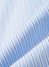 Office Stripe Patched Lazy Day Shirt