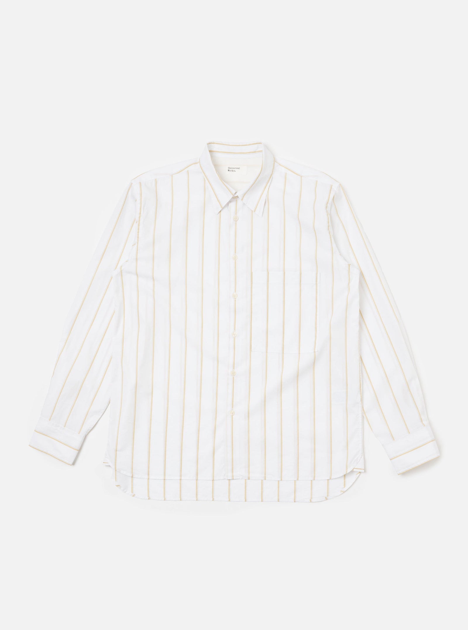 Office Stripe Square Pocket Shirt