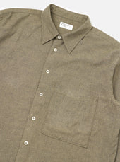 Brushed Marl Twill Square Pocket Shirt