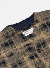 Patch Check Fleece Cardigan