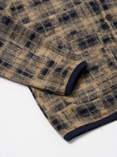 Patch Check Fleece Cardigan