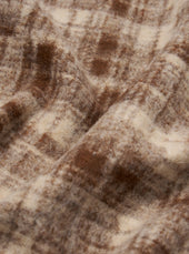 Patch Check Fleece Cardigan