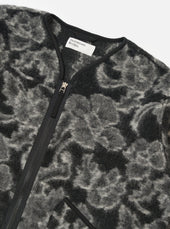 Flower Fleece Zip Liner Jacket