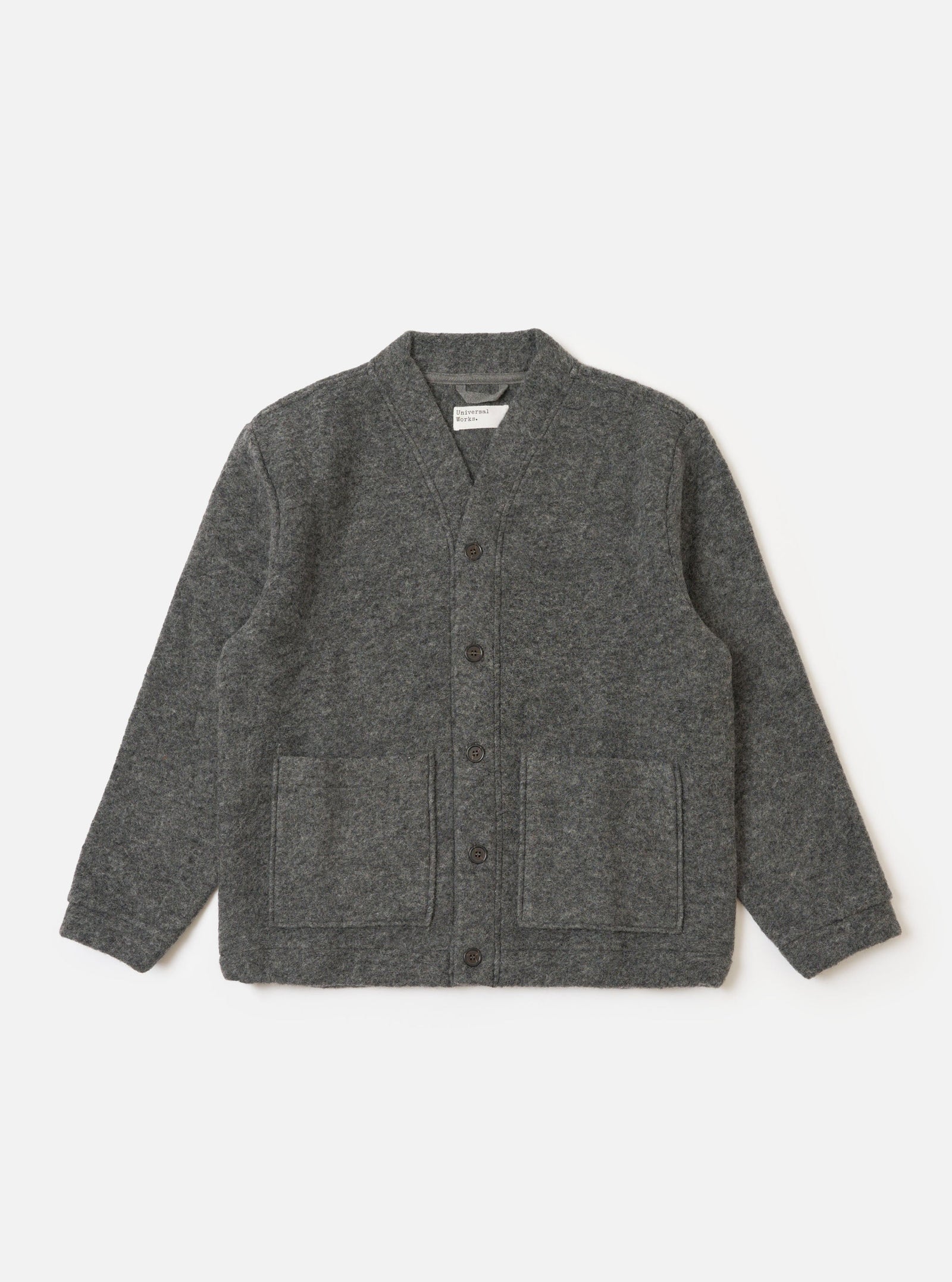 Grey Marl Wool Fleece Advance Cardigan