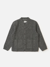 Grey Marl Wool Fleece Advance Cardigan