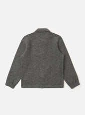 Grey Marl Wool Fleece Rams Jacket