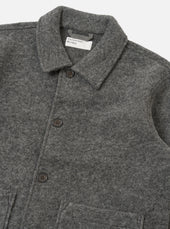 Grey Marl Wool Fleece Rams Jacket