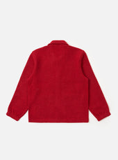 Red Wool Fleece Rams Jacket