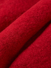Red Wool Fleece Rams Jacket