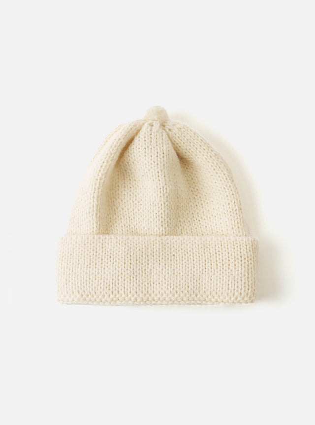 Ecru Alpaca/British Wool Bobble Hat