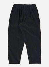 Black Cat Cord Pleated Track Pant