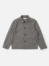 Mid Grey Linen Slub Weave Franck Jacket