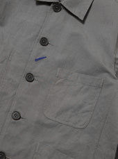 Mid Grey Linen Slub Weave Bakers Jacket