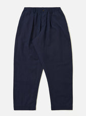 Navy Linen Slub Weave Oxford Pant