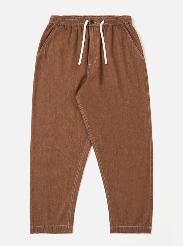 Brown Meco Denim Hi Water Trouser
