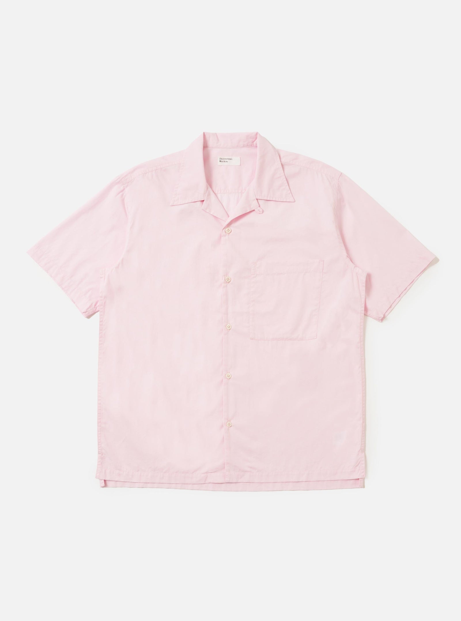 Pale Pink Broadcloth Camp Shirt
