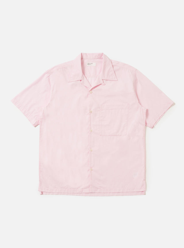 Pale Pink Broadcloth Camp Shirt
