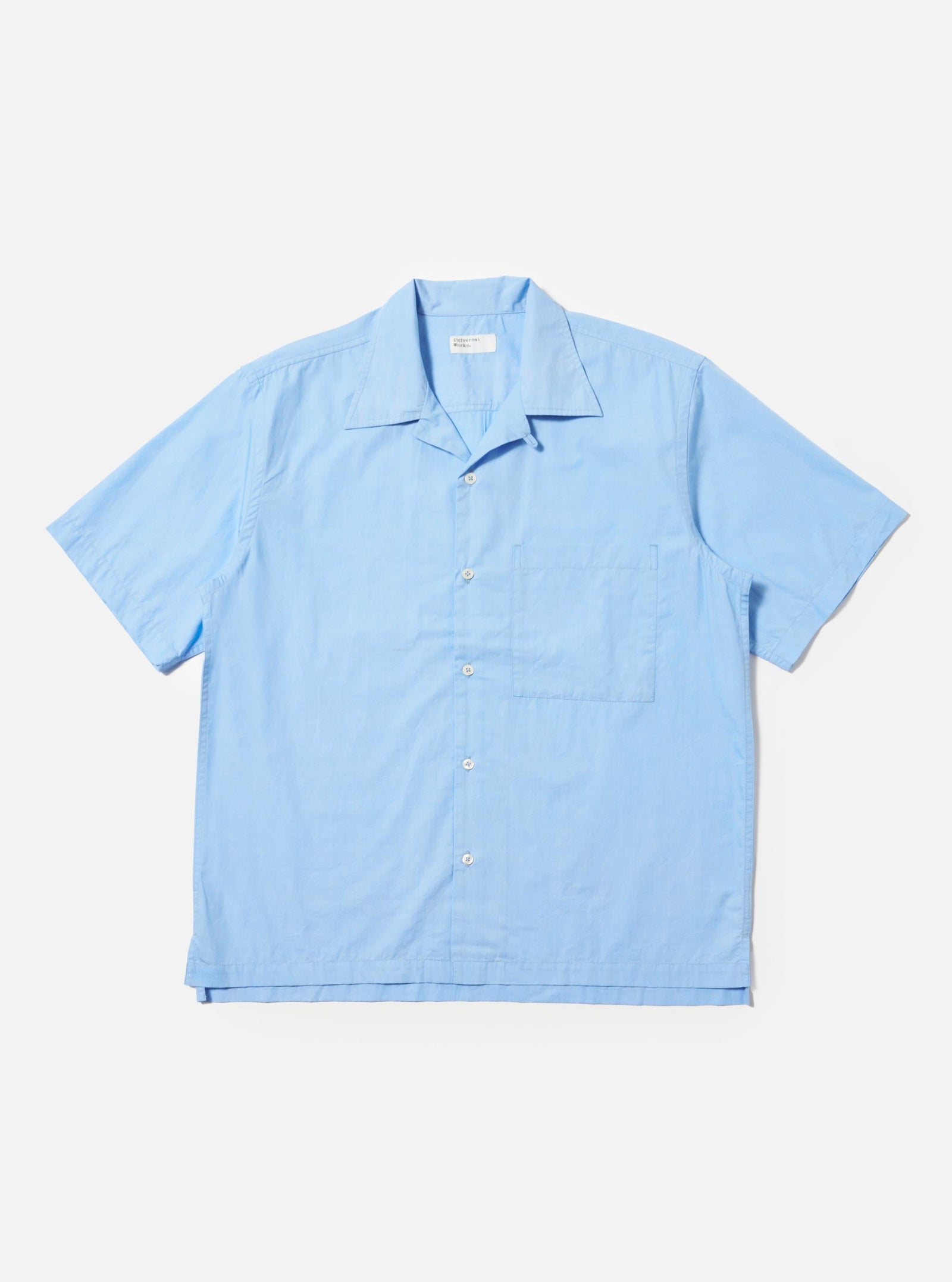 Pale Broadcloth Camp Shirt