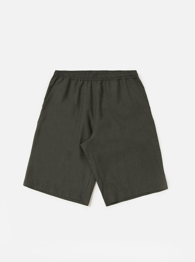 Olive Marl Tropical Suiting Vacation Short