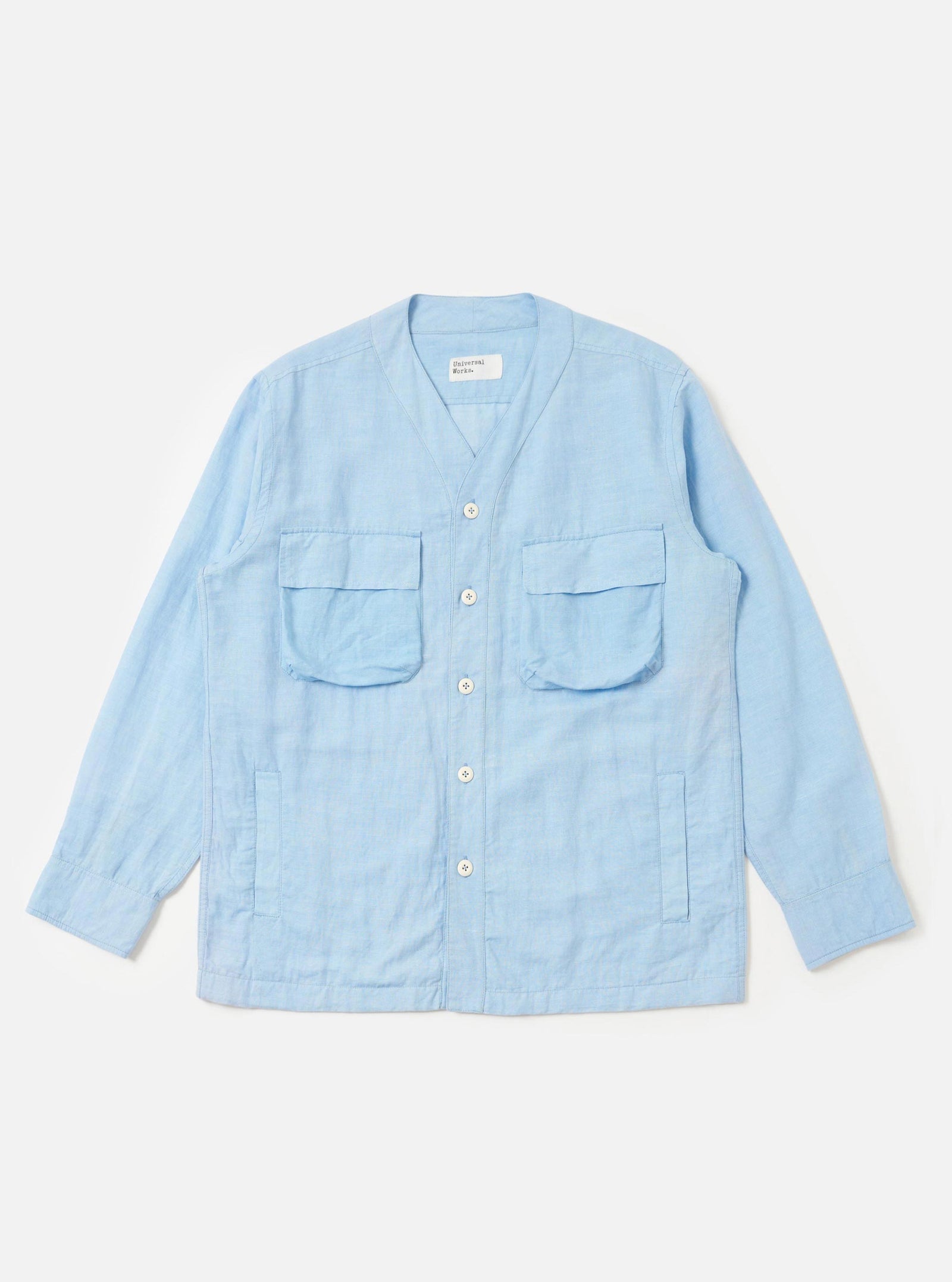 Pale Linen Cotton Shirting Parachute Shirt