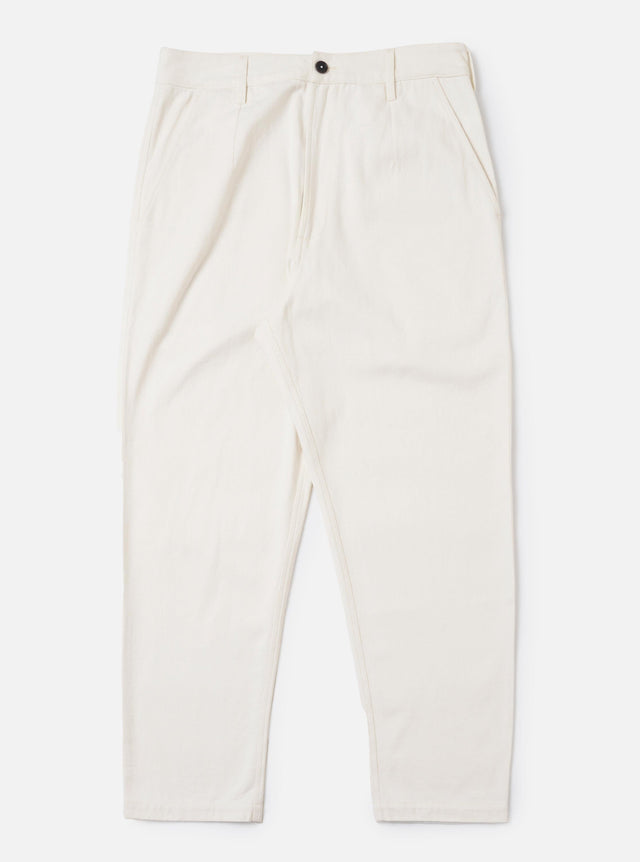 Ecru Slub Drill Dizzy Trouser