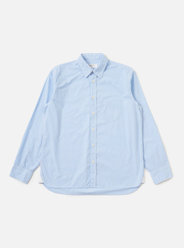 Sky/White Classic Nipon Stripe Lazy Day Shirt