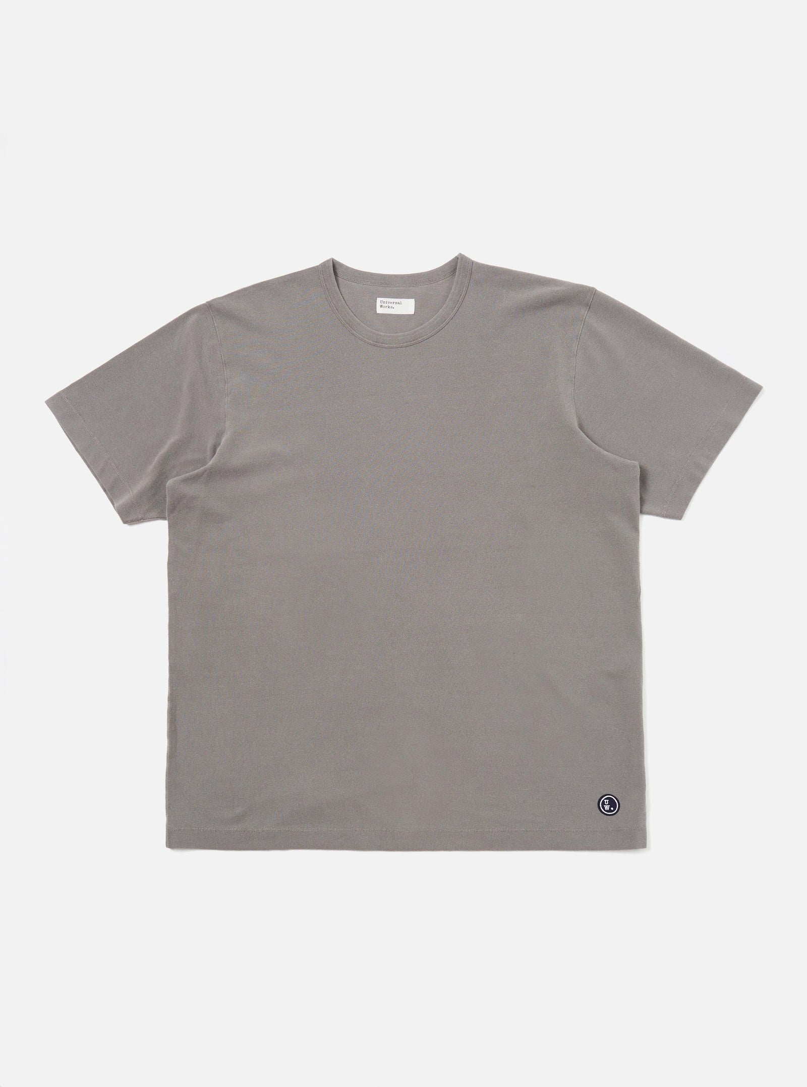 Mid Grey Piquet Core Tee