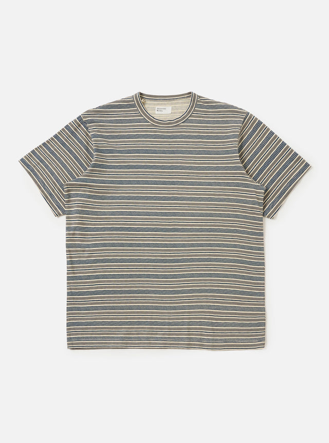 Grey OS Stripe Jersey Core Tee