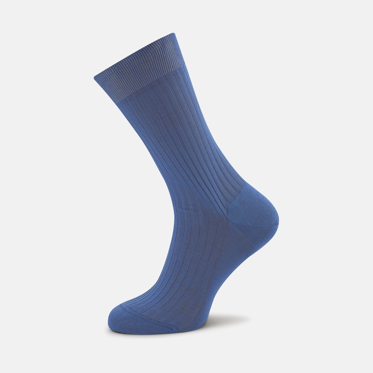 Blue Short Pure Cotton Socks